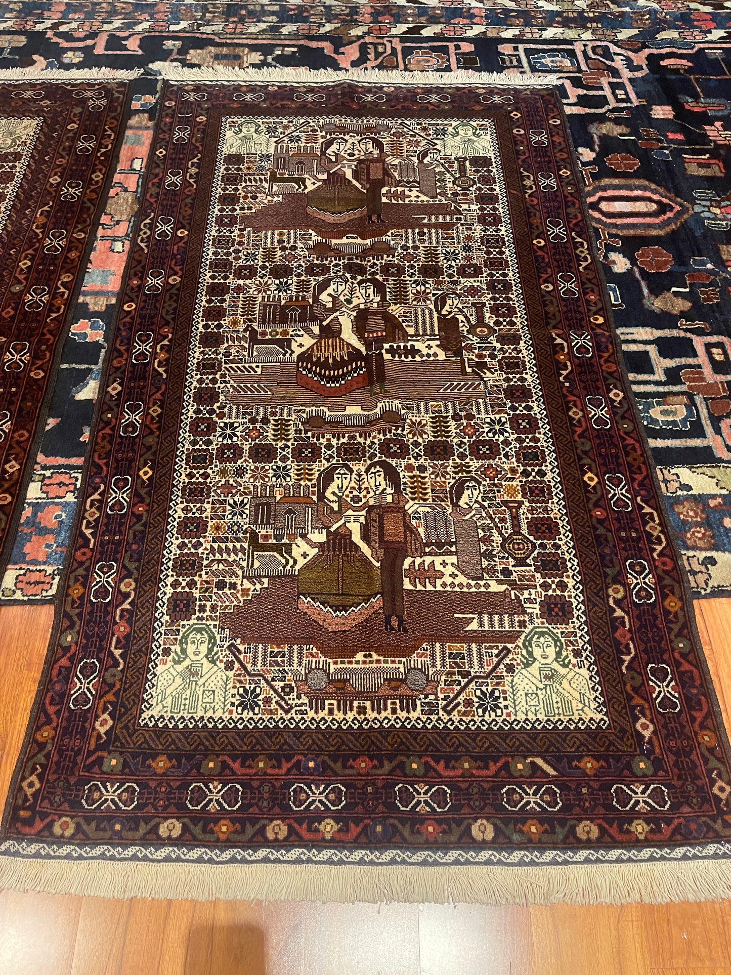 PAIR OF ANTIQUE WEDDING RUGS