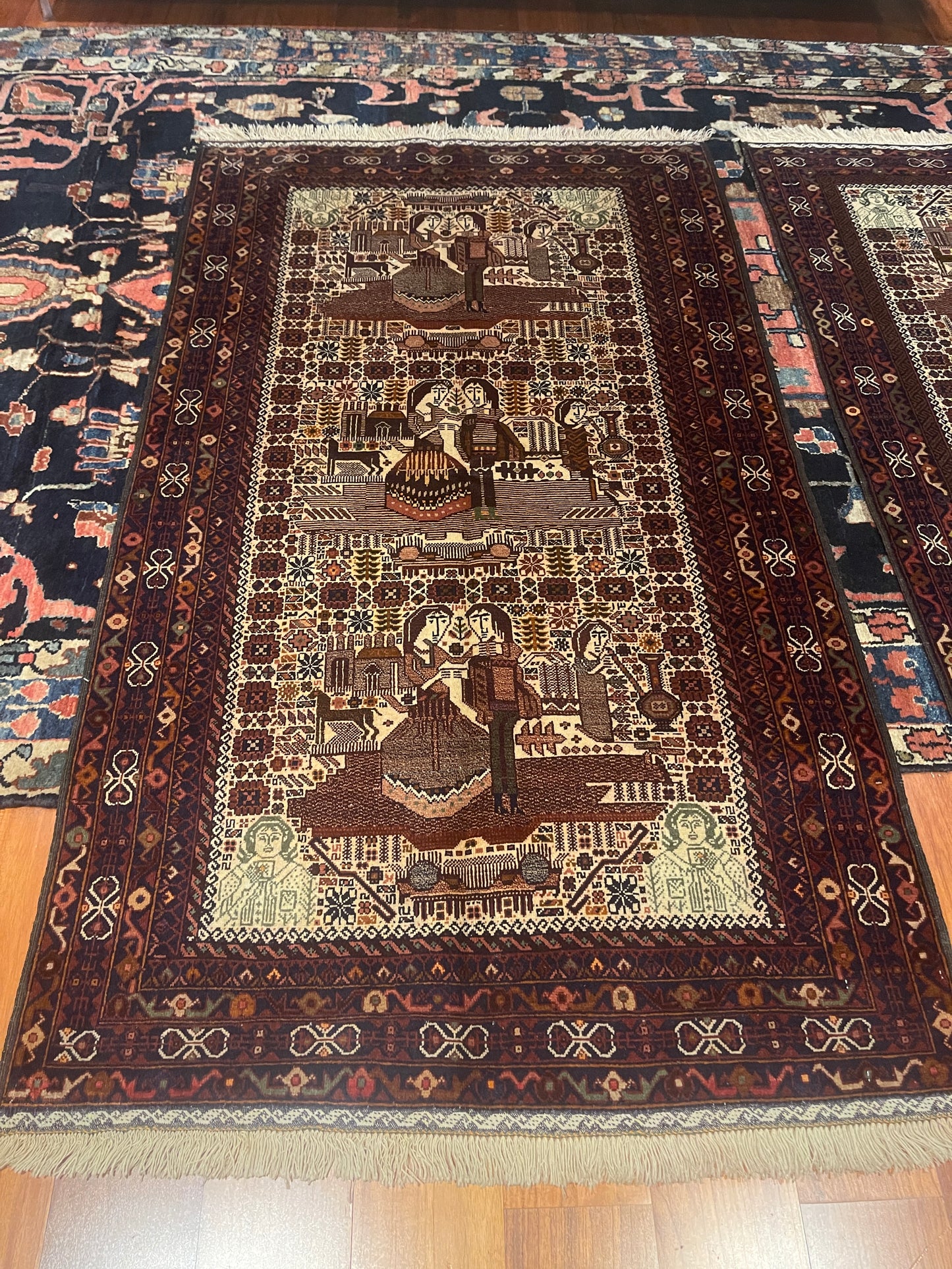 PAIR OF ANTIQUE WEDDING RUGS