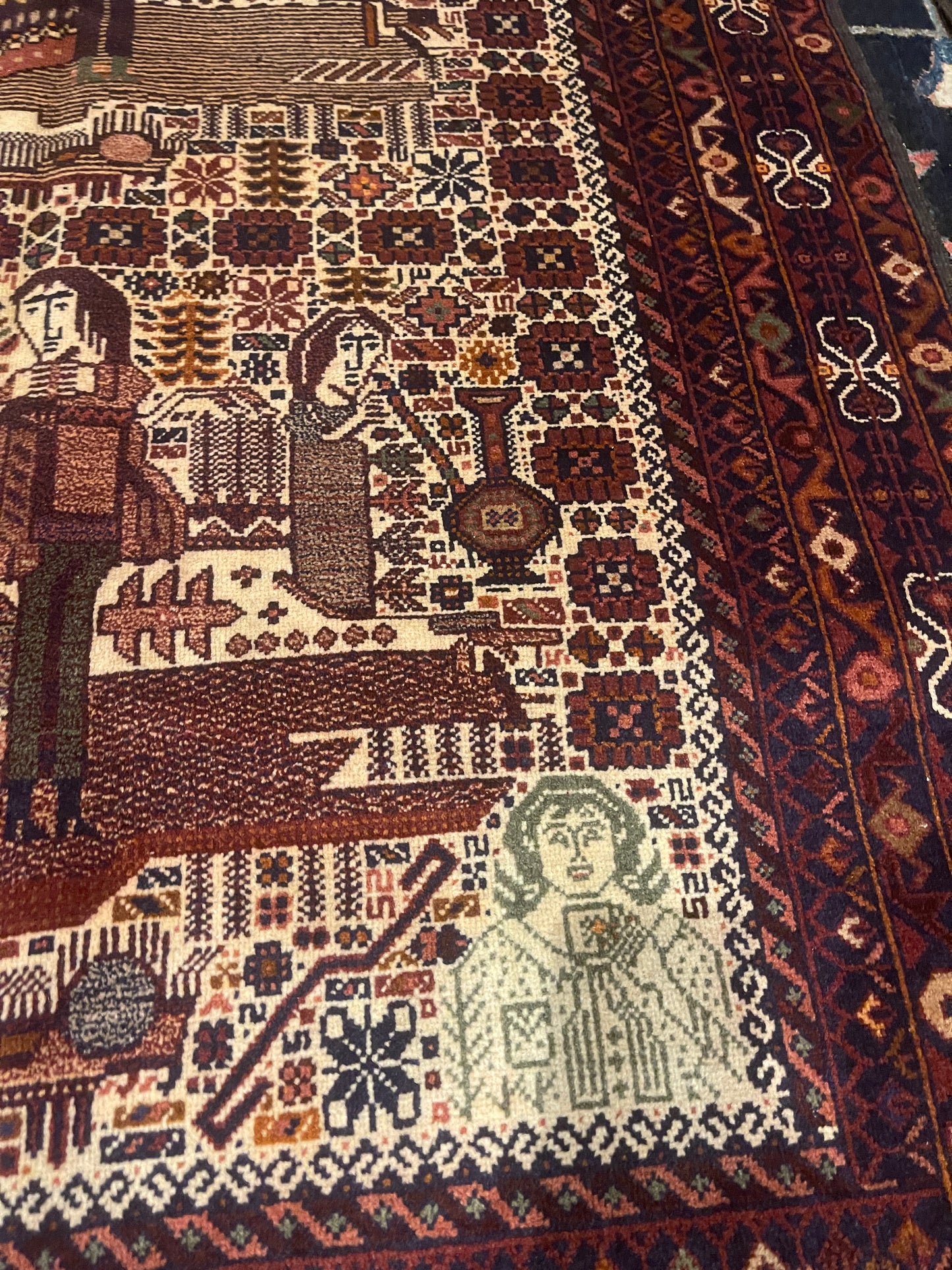 PAIR OF ANTIQUE WEDDING RUGS