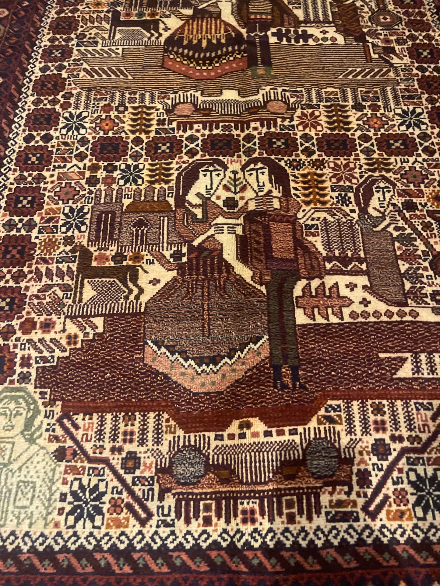 PAIR OF ANTIQUE WEDDING RUGS