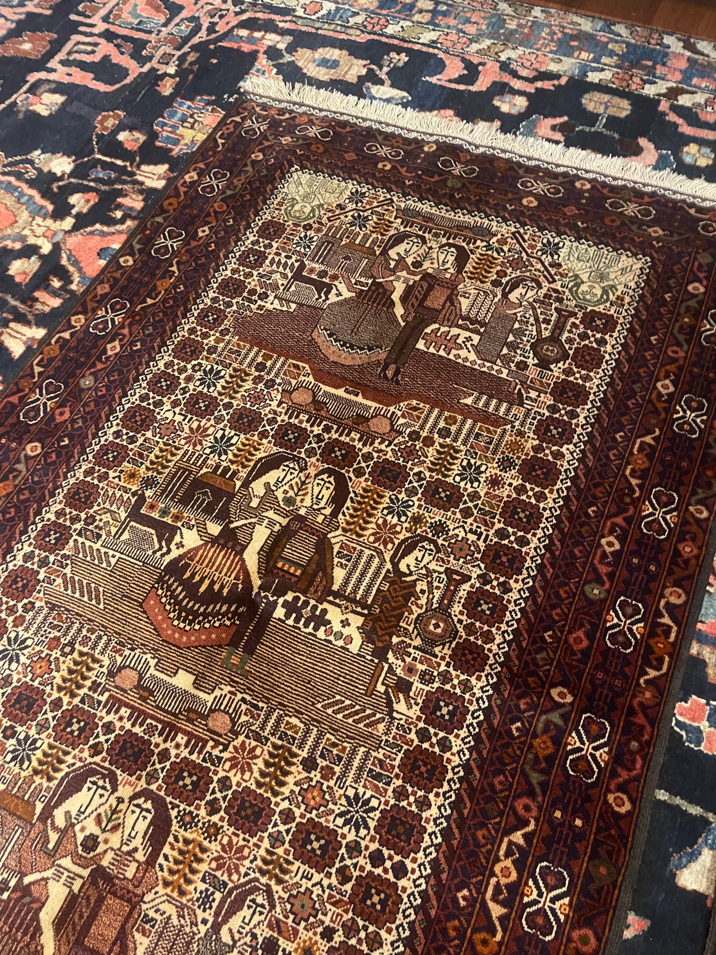 PAIR OF ANTIQUE WEDDING RUGS