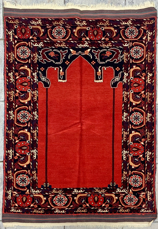 OLD AFGHAN PRAYER RUG