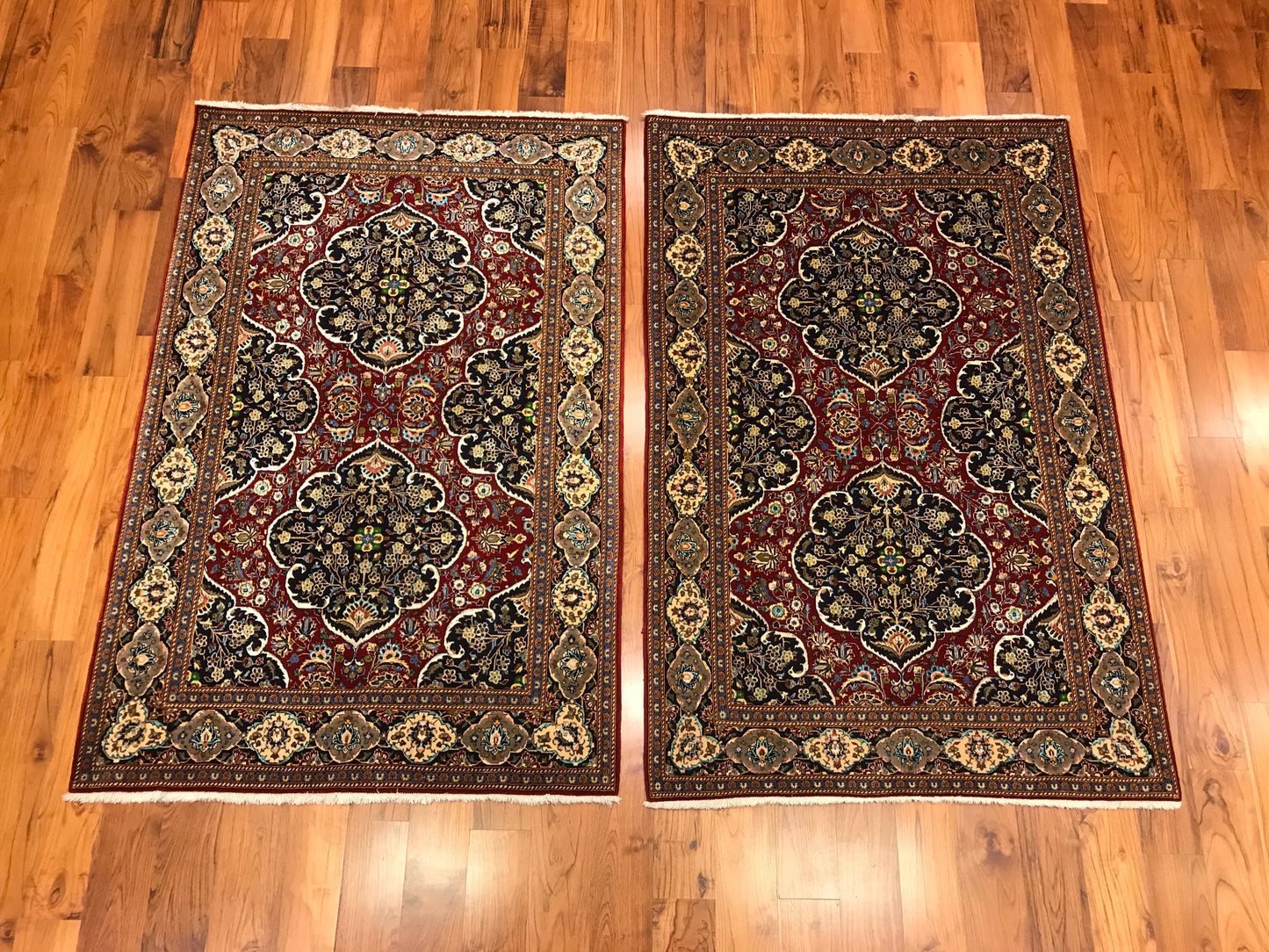 ANTIQUE K PAIR WITH SILK