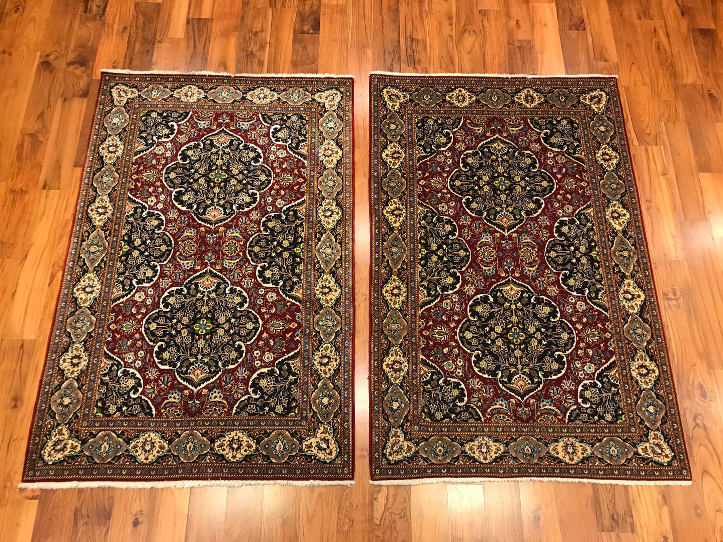 ANTIQUE K PAIR WITH SILK