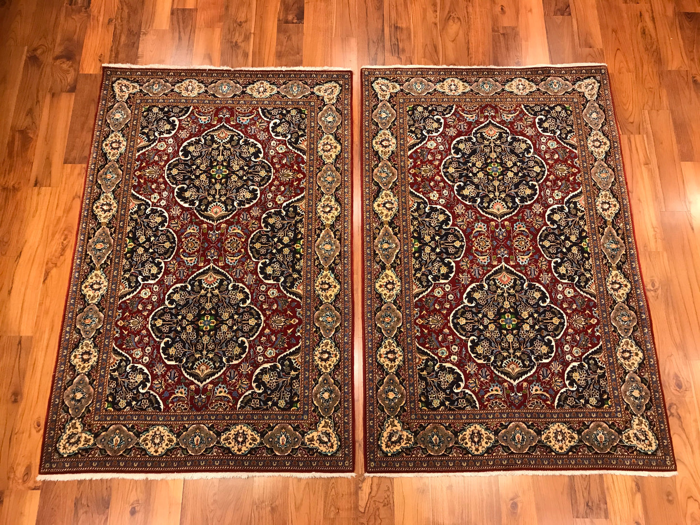 ANTIQUE K PAIR WITH SILK