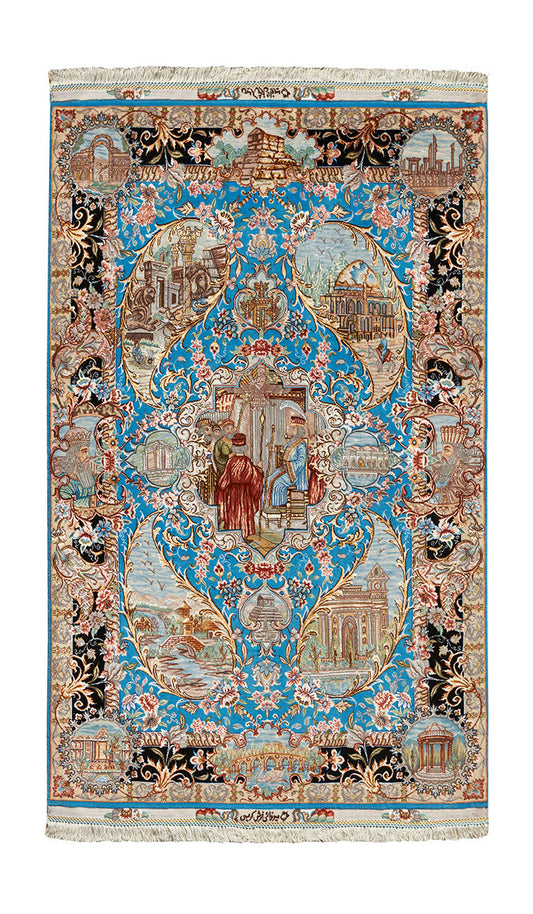 4 PAISELEY PERSEPOLIS PAIR ON SILK