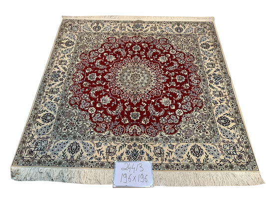 SQUARE RED RUG