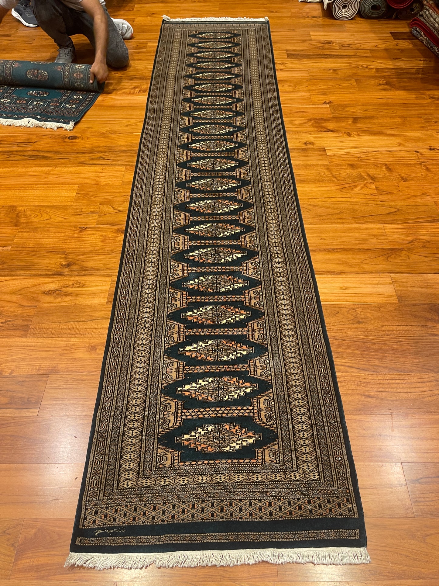 Indigo Bukhara Runner